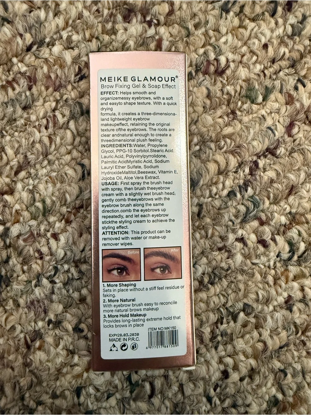 Glamour Eyebrow Shaping Gel — Clear